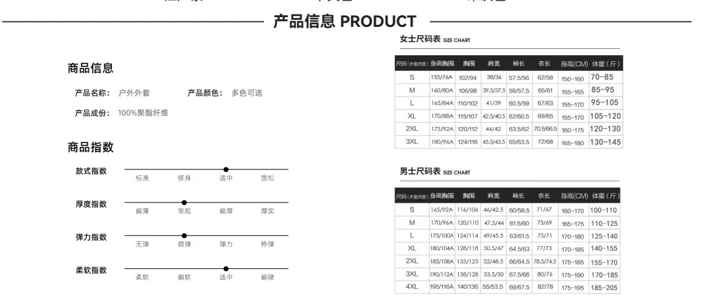 尺码与产品信息 · 第20页